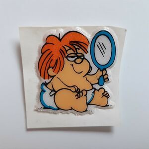 Vintage Baby Marvin Puffy Sticker 80s Retro Classic Comic Strip Cartoon Gordy